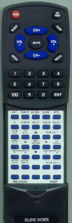 PIONEER RRMCG1679CESA AXD1460 replacement Redi Remote