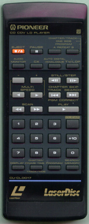 PIONEER VXX1249 CUCLD017 Genuine  OEM original Remote