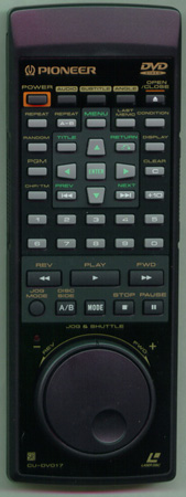 PIONEER VXX2562 CUDV017 Genuine  OEM original Remote