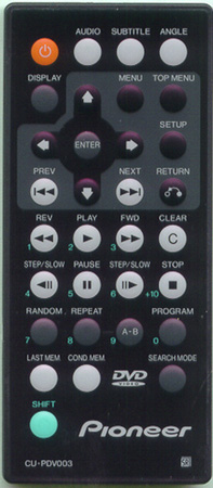 PIONEER VXX2639 CUPDV003 Genuine OEM original Remote