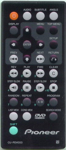 PIONEER VXX2639 CUPDV003 Refurbished Genuine OEM Original Remote