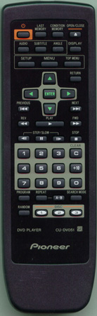 PIONEER VXX2647 CU-DV051 Genuine OEM original Remote