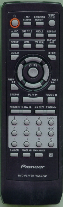 PIONEER VXX2700 Refurbished Genuine OEM Original Remote