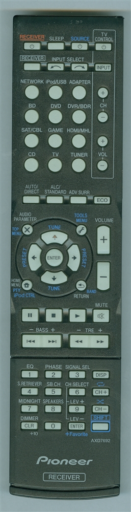 PIONEER 8300769200010-IL AXD7692 Genuine OEM Original Remote