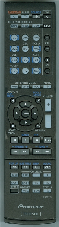 PIONEER 8300772100010S AXD7721 Genuine OEM original Remote