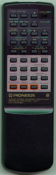 PIONEER AXD7046 CU-VSX093 Genuine OEM original Remote
