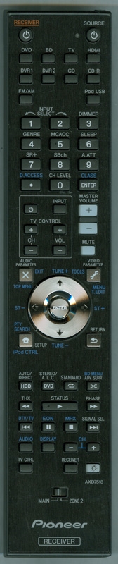 PIONEER AXD7518 Genuine OEM original Remote