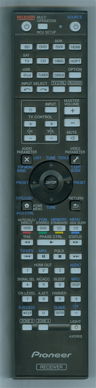 PIONEER AXD7612 Genuine OEM original Remote