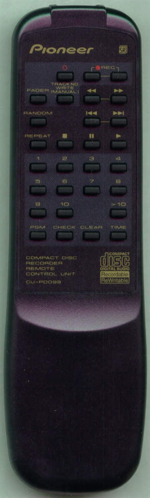 PIONEER PWW1144 CU-PD099 Refurbished Genuine OEM Original Remote