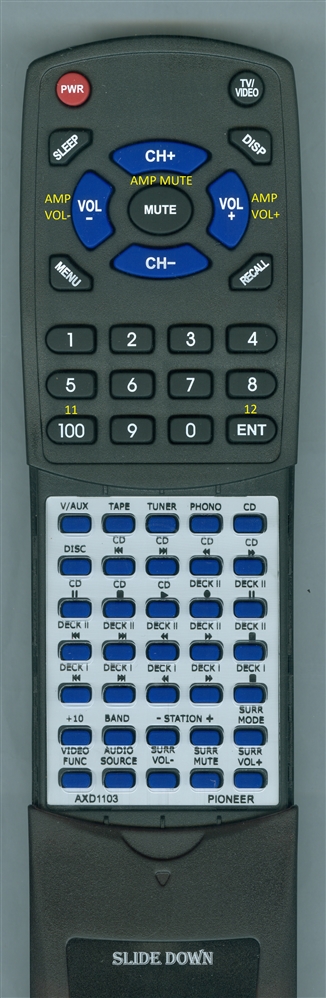 PIONEER AXD1103 CUAV006 replacement Redi Remote