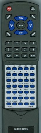 PIONEER AXD1352 CUSD076 replacement Redi Remote