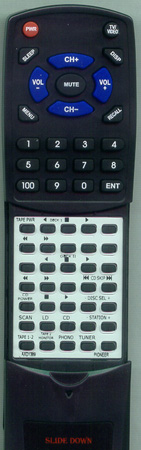 PIONEER AXD1389 CU-SX086 replacement Redi Remote