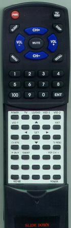 PIONEER AXD1430 CU-SD104 replacement Redi Remote