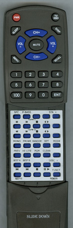 PIONEER AXD7113 CU-XR036 replacement Redi Remote