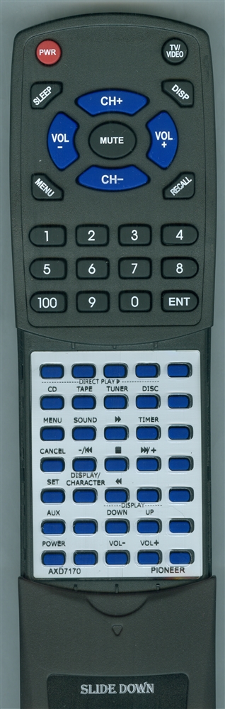 PIONEER AXD7170 CU-XC005 replacement Redi Remote