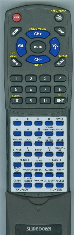 PIONEER AXD7509 replacement Redi Remote