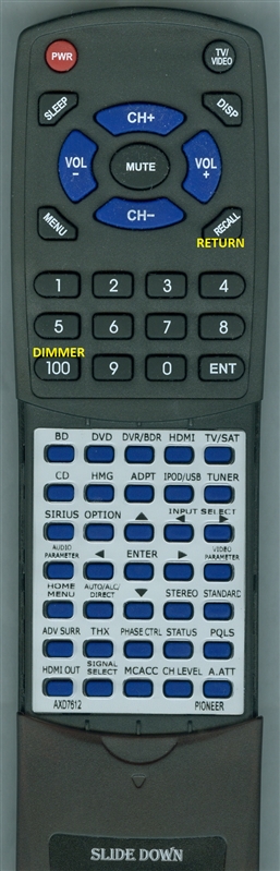 PIONEER AXD7612 replacement Redi Remote