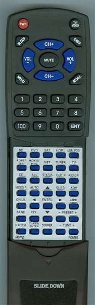 PIONEER AXD7725 replacement Redi Remote