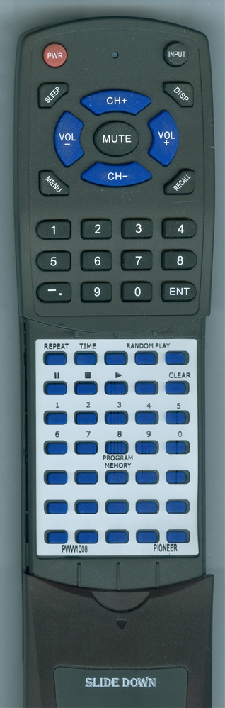 PIONEER PWW1008 CU-PD007 replacement Redi Remote