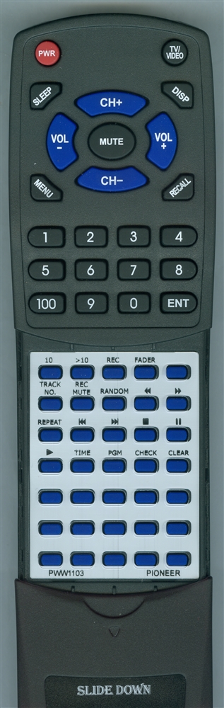PIONEER PWW1103 CUPD075 replacement Redi Remote