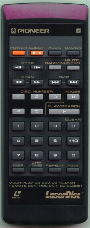 PIONEER VXX1542 CU-CLD051 Genuine  OEM original Remote