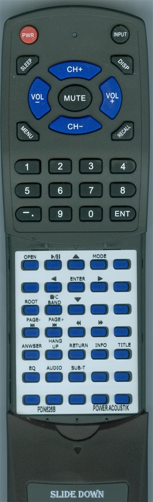 POWER ACOUSTIK PDN626B replacement Redi Remote
