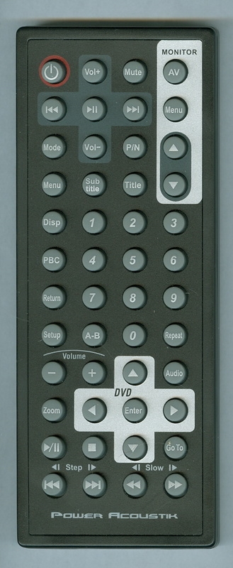 POWER ACOUSTIK HDVD9 Genuine OEM original Remote