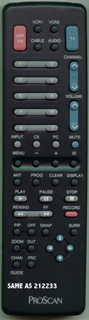 PROSCAN 212236 CRK62D Genuine  OEM original Remote