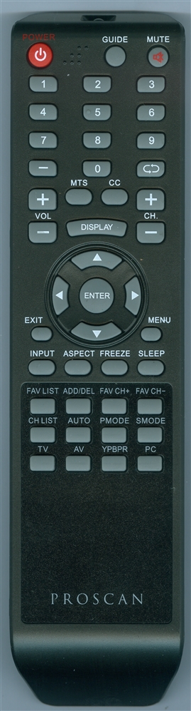 PROSCAN PLCD3992A-B Genuine OEM original Remote