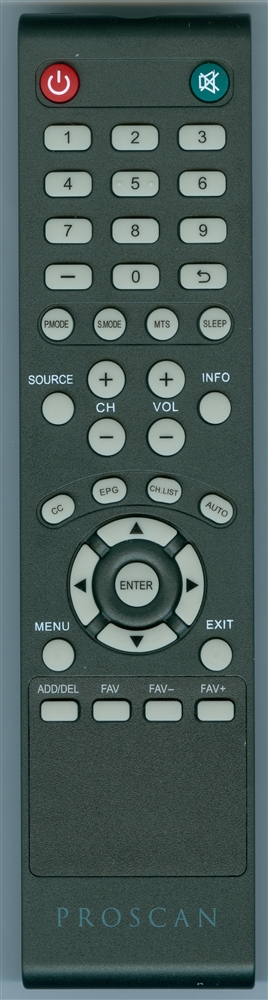 PROSCAN PLDED4018 Genuine OEM Original Remote