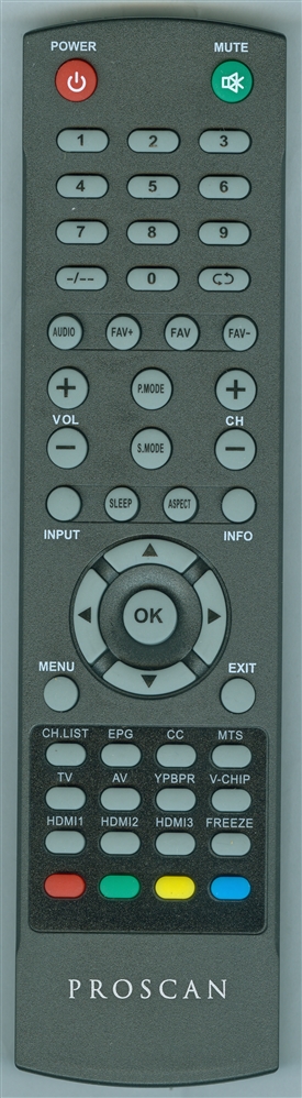 PROSCAN PLDED5515DUHD Genuine OEM Original Remote