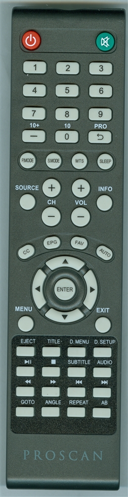 PROSCAN PLDEDV3283B Genuine OEM Original Remote