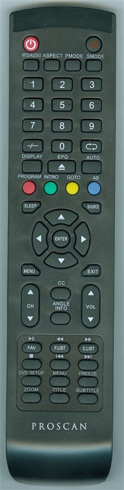 PROSCAN PLEDV2488AQ Genuine OEM Original Remote