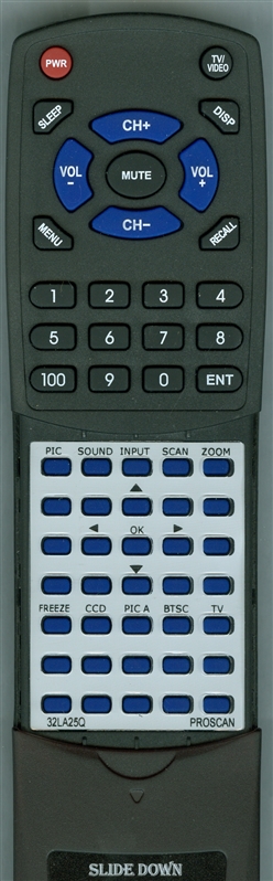 PROSCAN RT32LA25Q replacement Redi Remote