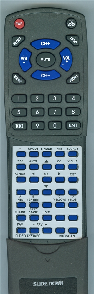 PROSCAN PLDED3273AEC replacement Redi Remote