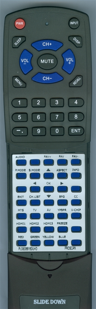 PROSCAN PLDED5515DUHD replacement Redi Remote