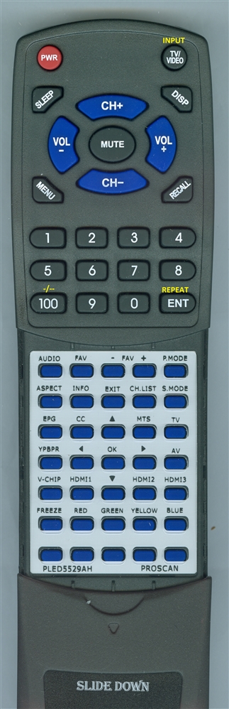PROSCAN PLED5529AH replacement Redi Remote