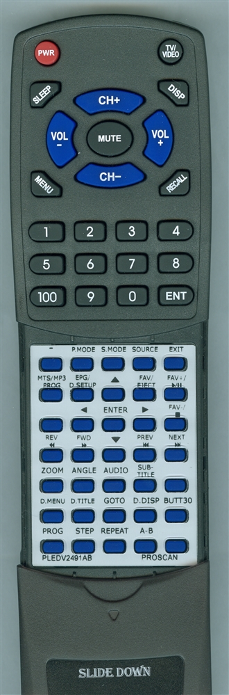 PROSCAN PLEDV2491AB replacement Redi Remote