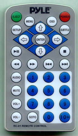 PYLE PLDVD124 RC01 Genuine  OEM original Remote