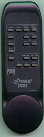 PYLE PT600A PT600A Genuine  OEM original Remote