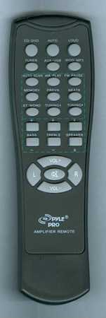 PYLE P3001AT Genuine OEM original Remote