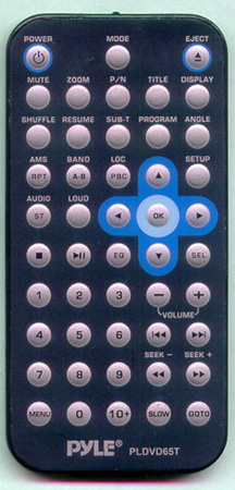 PYLE PLDVD65T PLDVD65T Genuine OEM original Remote