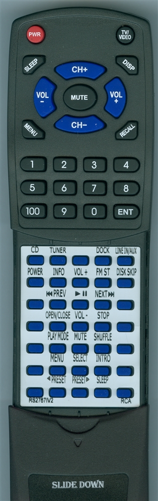 RCA RS2767IV2 replacement Redi Remote