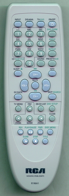 RCA 274894 R196A1 Refurbished Genuine OEM Original Remote