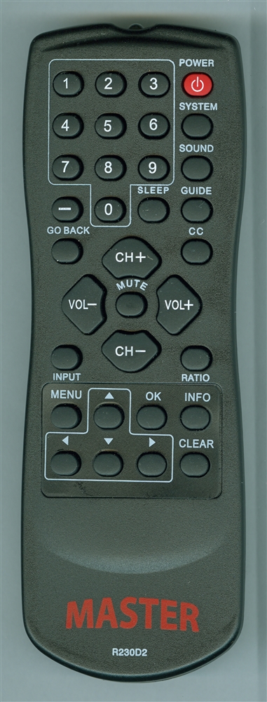 RCA R230D2 MASTER Genuine OEM original Remote