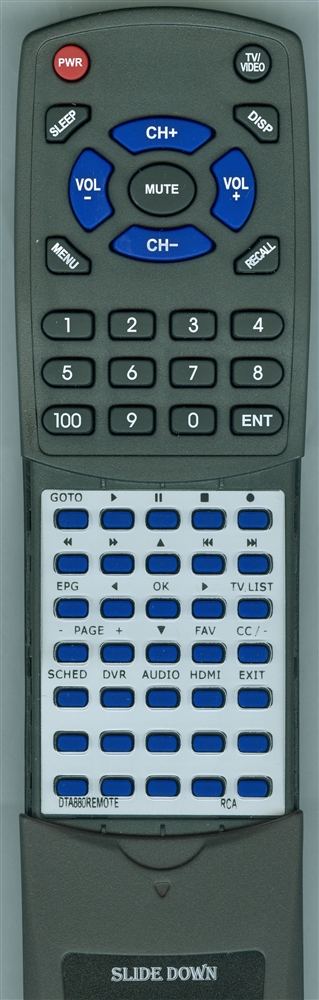 RCA DTA880REMOTE replacement Redi Remote
