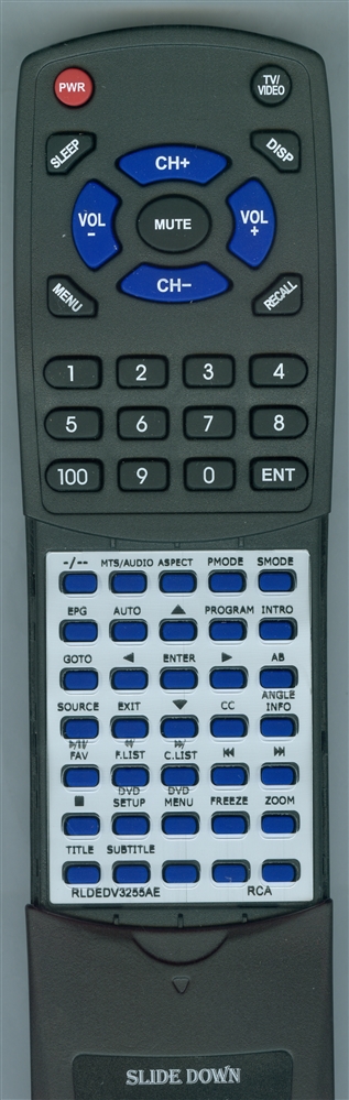 RCA RLDEDV3255AE replacement Redi Remote