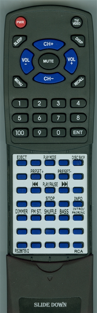 RCA RS2867BV2 replacement Redi Remote