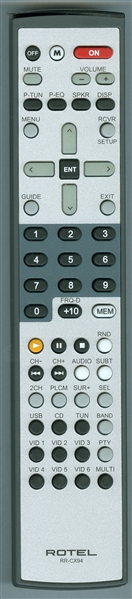 ROTEL RR-CX94 Genuine OEM original Remote
