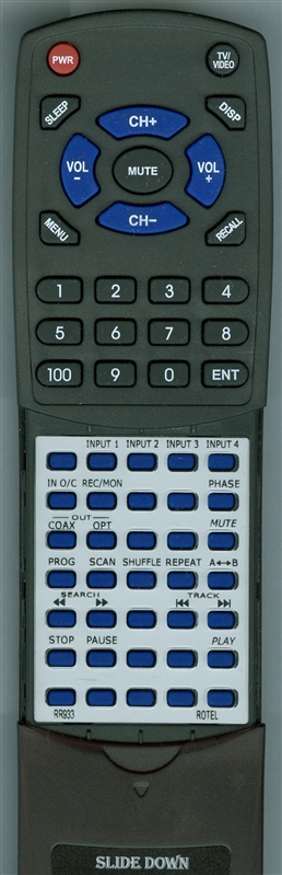 ROTEL RR933 RR933 replacement Redi Remote